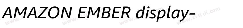AMAZON EMBER display字体转换